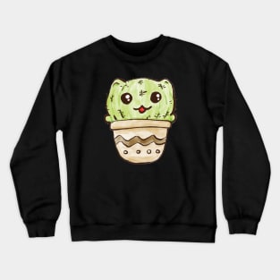 Catcus Cactus Cat Crewneck Sweatshirt